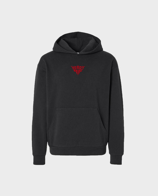 Nerdy AF Embroidered Bat Hoodie