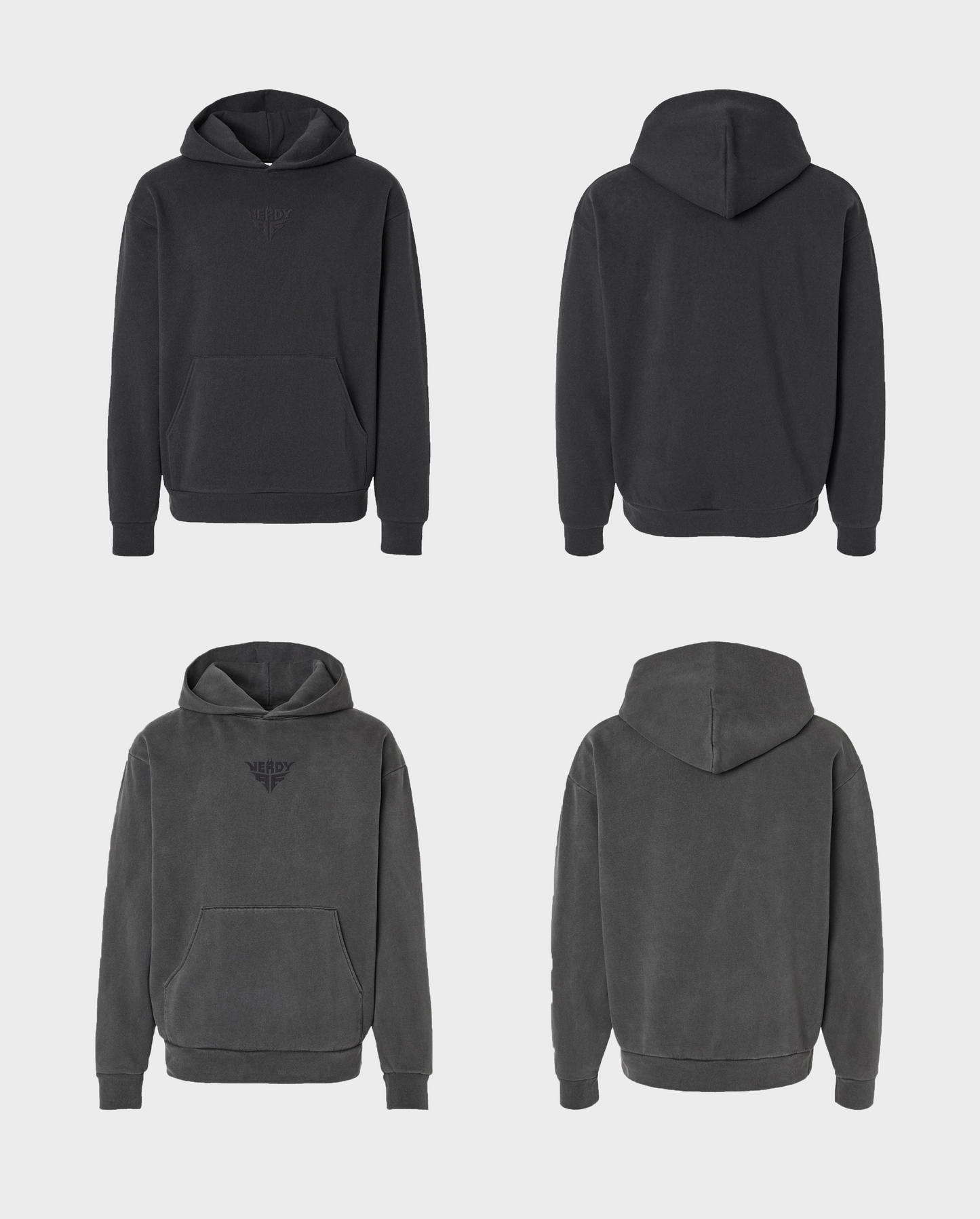 Nerdy AF Embroidered Bat Hoodie